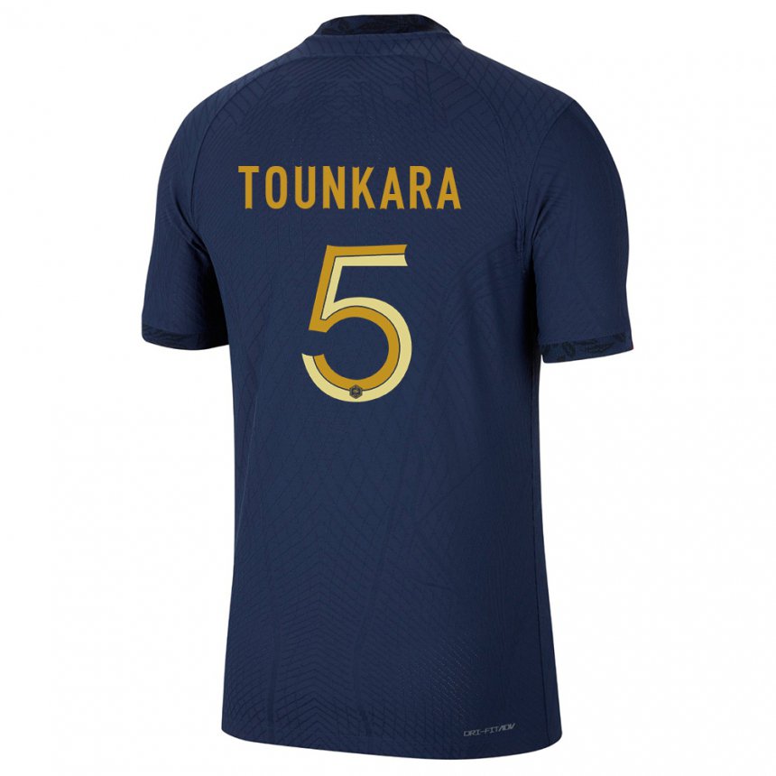 Enfant Maillot France Aissatou Tounkara #5 Bleu Marine Tenues Domicile 22-24 T-shirt Suisse