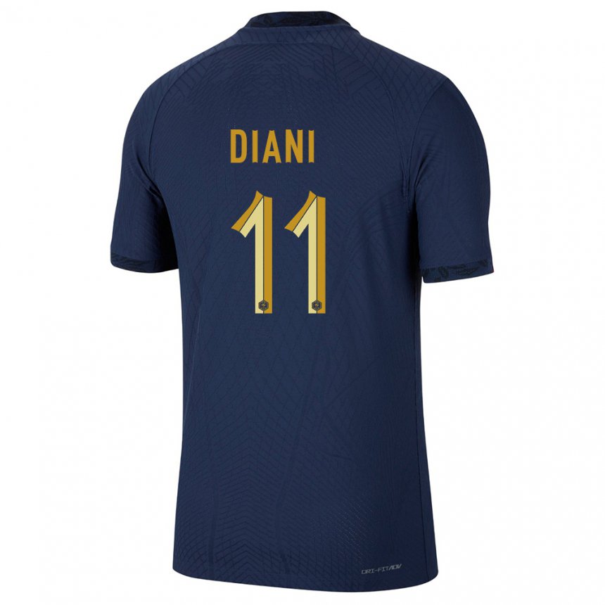 Enfant Maillot France Kadidiatou Diani #11 Bleu Marine Tenues Domicile 22-24 T-shirt Suisse