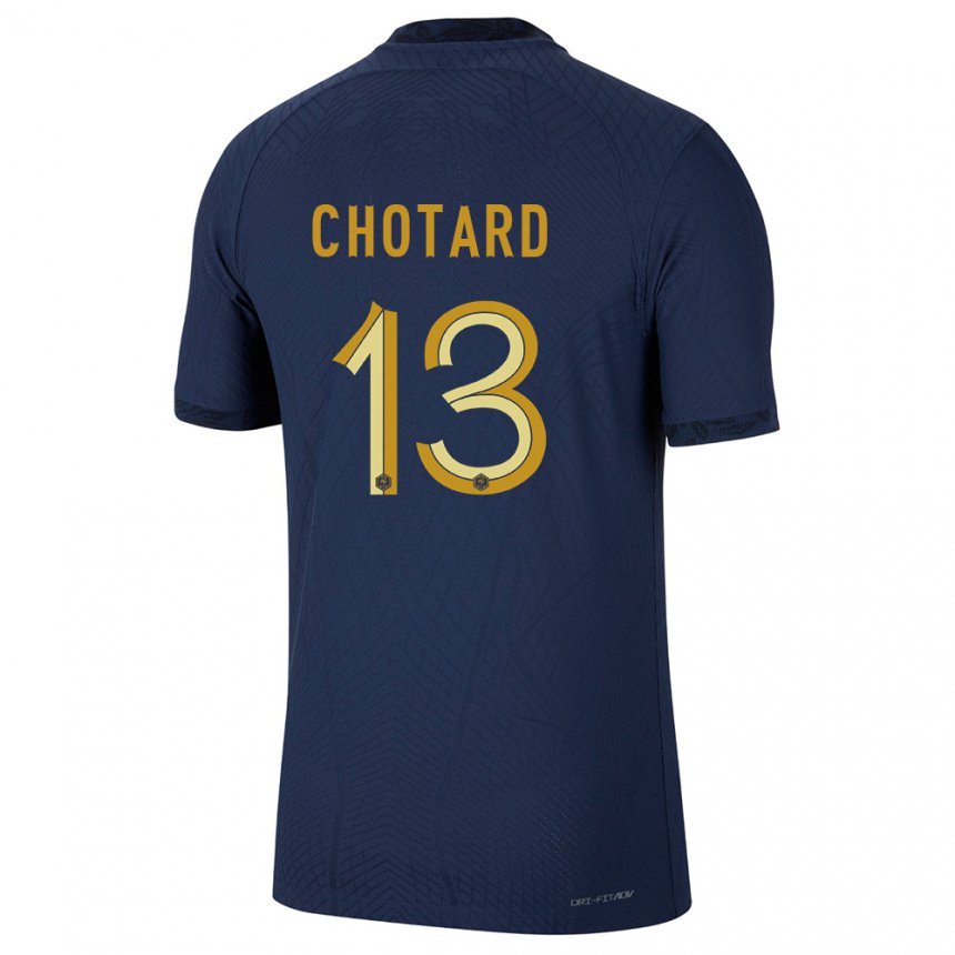 Enfant Maillot France Joris Chotard #13 Bleu Marine Tenues Domicile 22-24 T-shirt Suisse