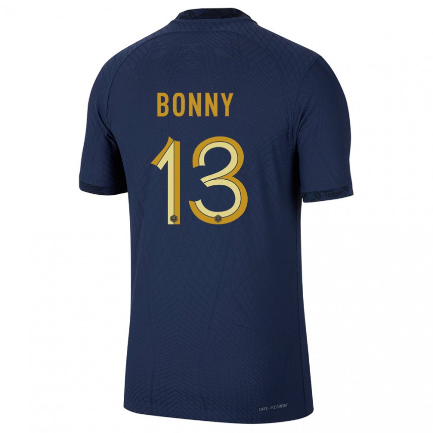 Enfant Maillot France Ange Yoan Bonny #13 Bleu Marine Tenues Domicile 22-24 T-shirt Suisse