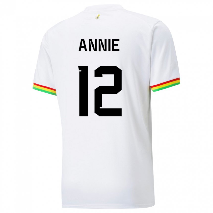 Kinder Ghanaische Henrietta Annie #12 Weiß Heimtrikot Trikot 22-24 T-shirt Schweiz