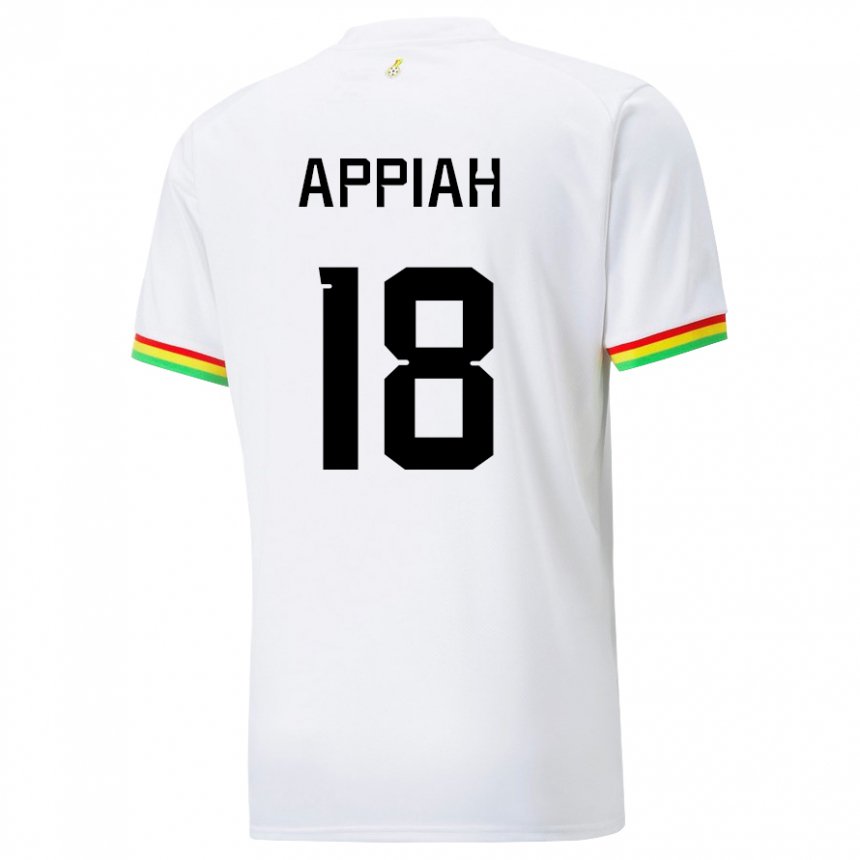 Enfant Maillot Ghana Veronica Appiah #18 Blanc Tenues Domicile 22-24 T-shirt Suisse