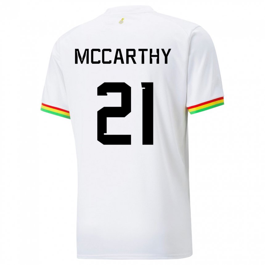 Enfant Maillot Ghana Kerrie Mccarthy #21 Blanc Tenues Domicile 22-24 T-shirt Suisse