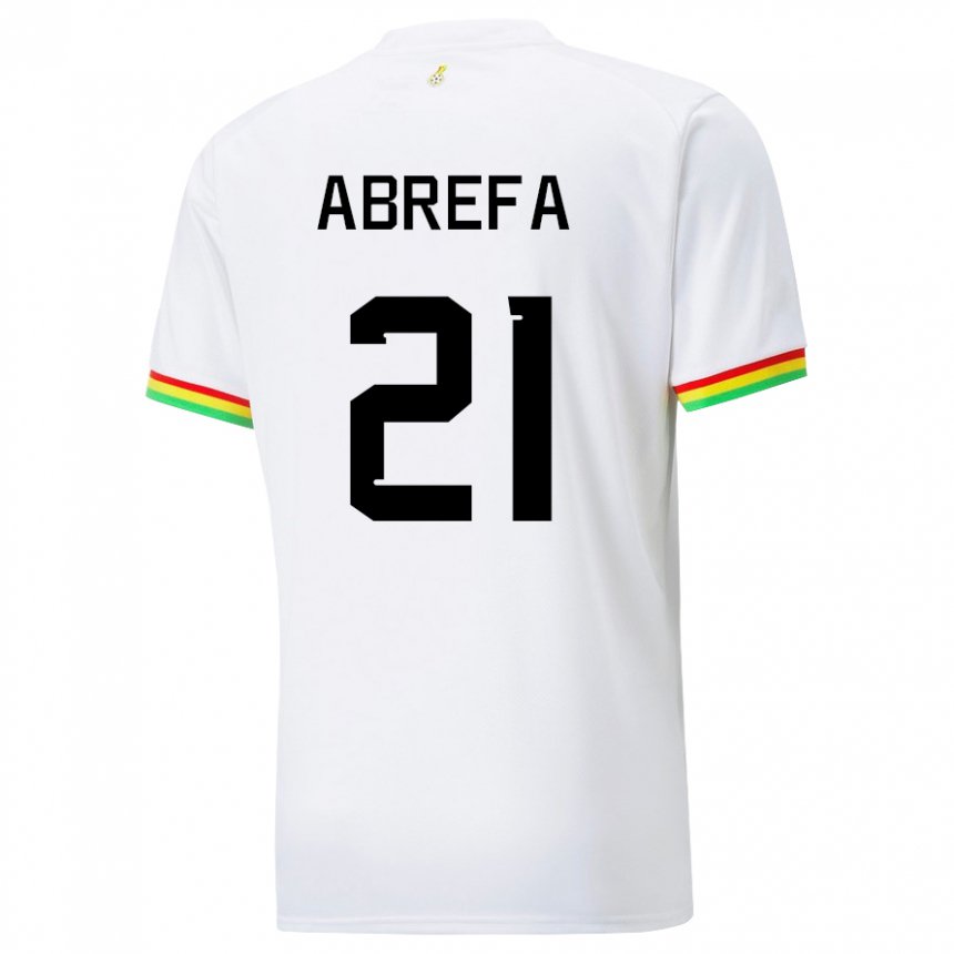 Enfant Maillot Ghana Kelvin Abrefa #21 Blanc Tenues Domicile 22-24 T-shirt Suisse