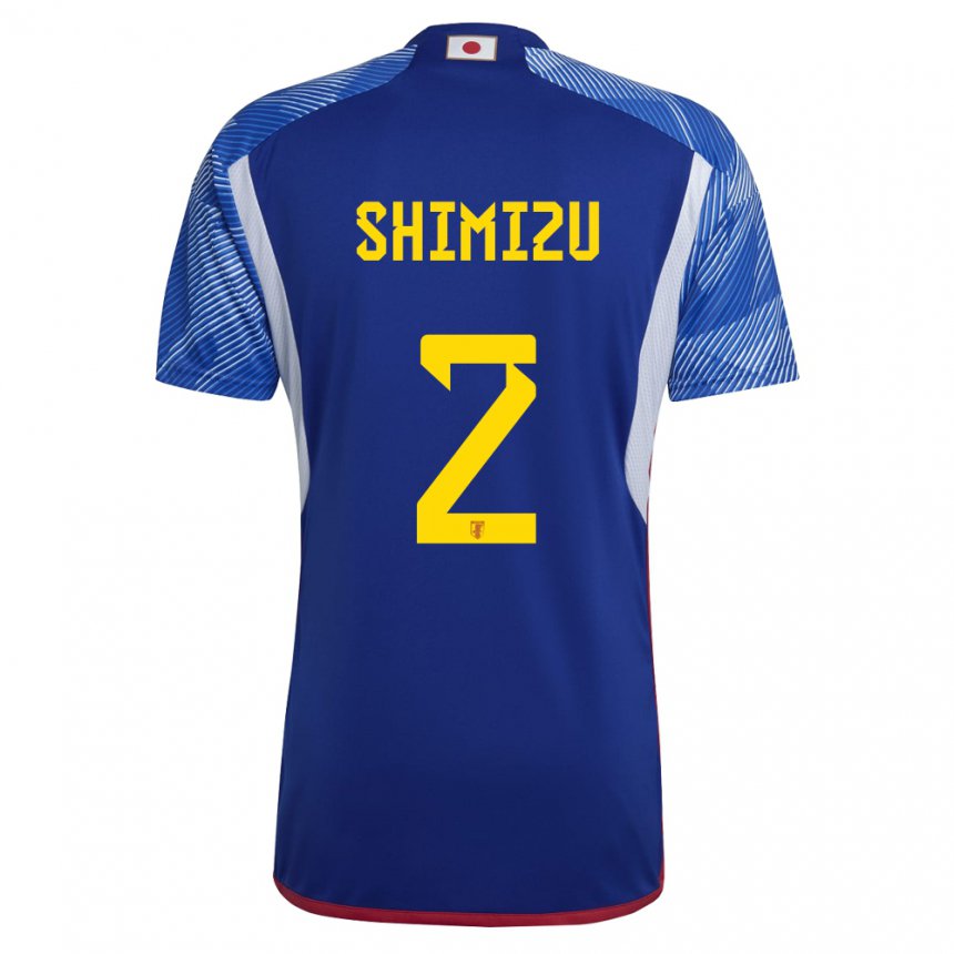 Kinder Japanische Risa Shimizu #2 Königsblau Heimtrikot Trikot 22-24 T-shirt Schweiz