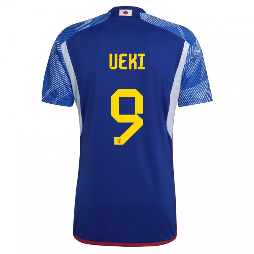 Enfant Maillot Japon Riko Ueki #9 Bleu Royal Tenues Domicile 22-24 T-shirt Suisse