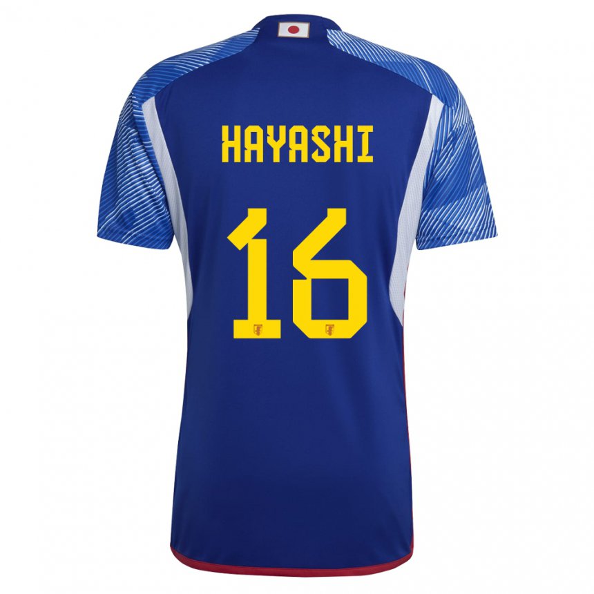 Kinder Japanische Honoka Hayashi #16 Königsblau Heimtrikot Trikot 22-24 T-shirt Schweiz