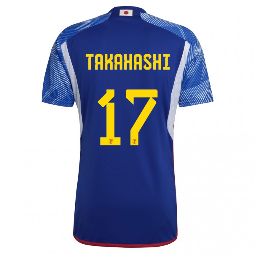 Enfant Maillot Japon Hana Takahashi #17 Bleu Royal Tenues Domicile 22-24 T-shirt Suisse