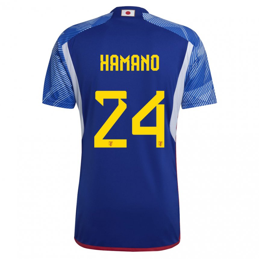 Enfant Maillot Japon Maika Hamano #24 Bleu Royal Tenues Domicile 22-24 T-shirt Suisse