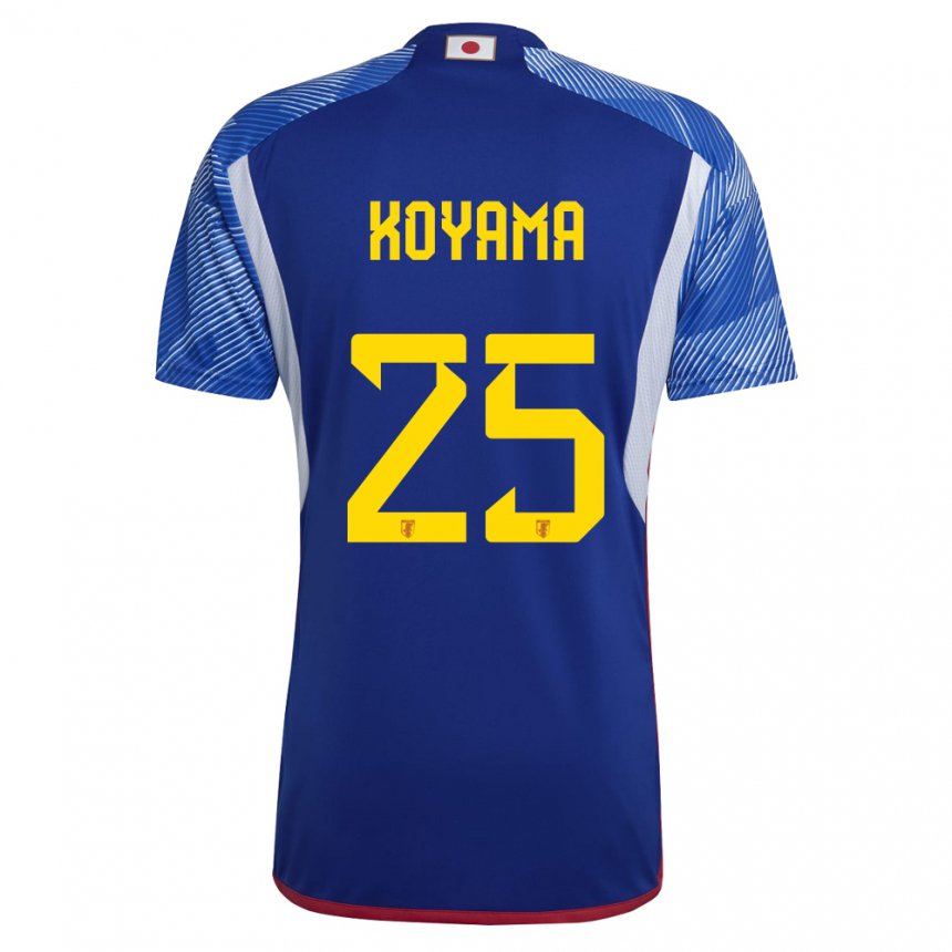 Enfant Maillot Japon Shinomi Koyama #25 Bleu Royal Tenues Domicile 22-24 T-shirt Suisse