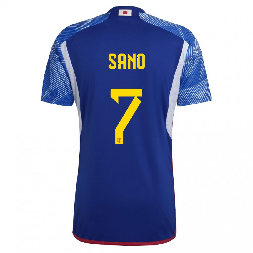 Enfant Maillot Japon Kodai Sano #7 Bleu Royal Tenues Domicile 22-24 T-shirt Suisse