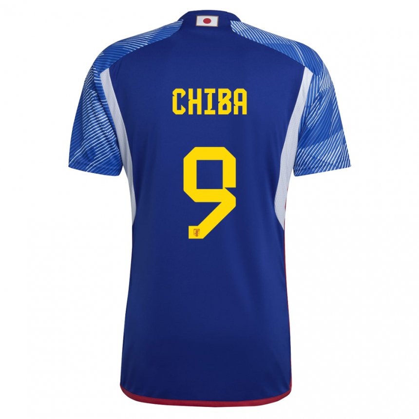 Enfant Maillot Japon Kanta Chiba #9 Bleu Royal Tenues Domicile 22-24 T-shirt Suisse