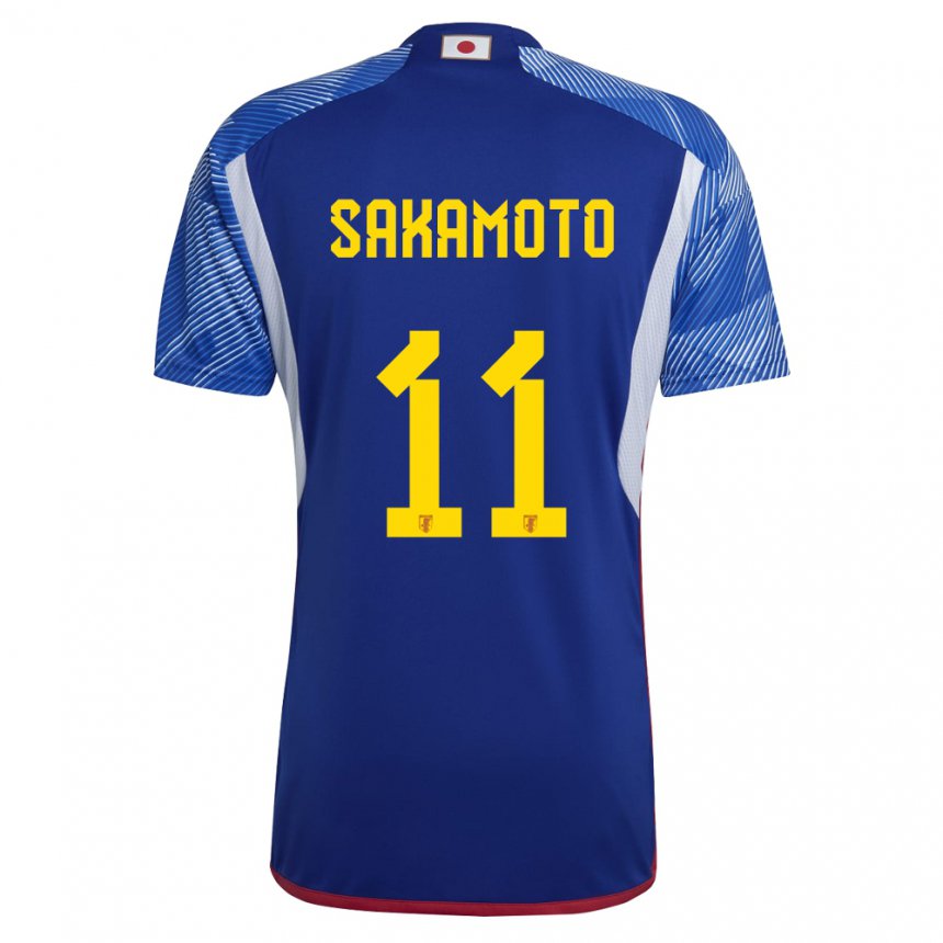 Enfant Maillot Japon Isa Sakamoto #11 Bleu Royal Tenues Domicile 22-24 T-shirt Suisse
