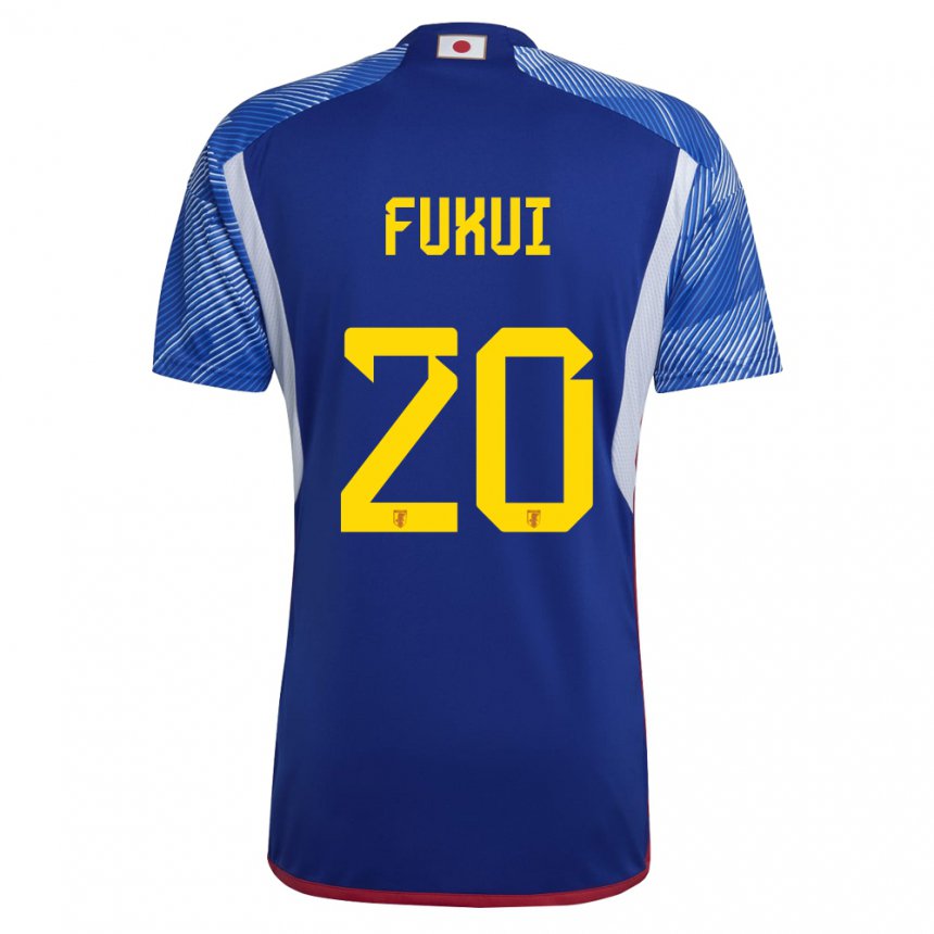 Enfant Maillot Japon Taichi Fukui #20 Bleu Royal Tenues Domicile 22-24 T-shirt Suisse