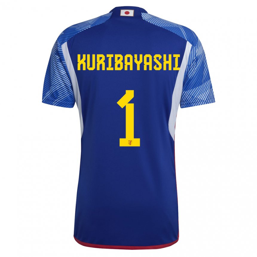Enfant Maillot Japon Hayato Kuribayashi #1 Bleu Royal Tenues Domicile 22-24 T-shirt Suisse