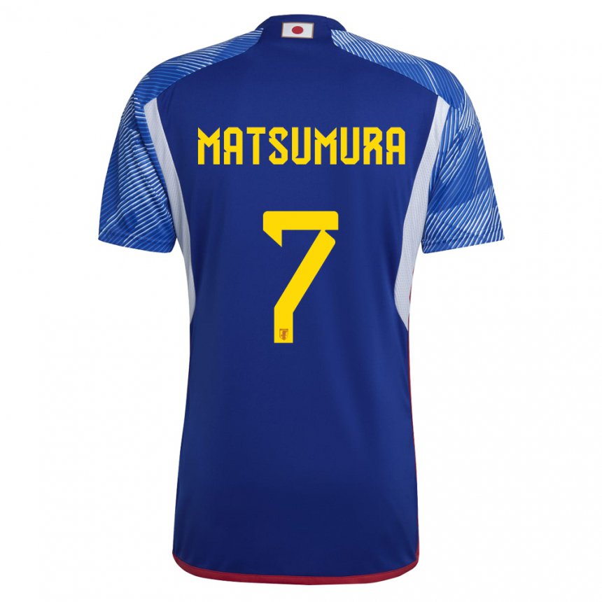 Enfant Maillot Japon Kosuke Matsumura #7 Bleu Royal Tenues Domicile 22-24 T-shirt Suisse