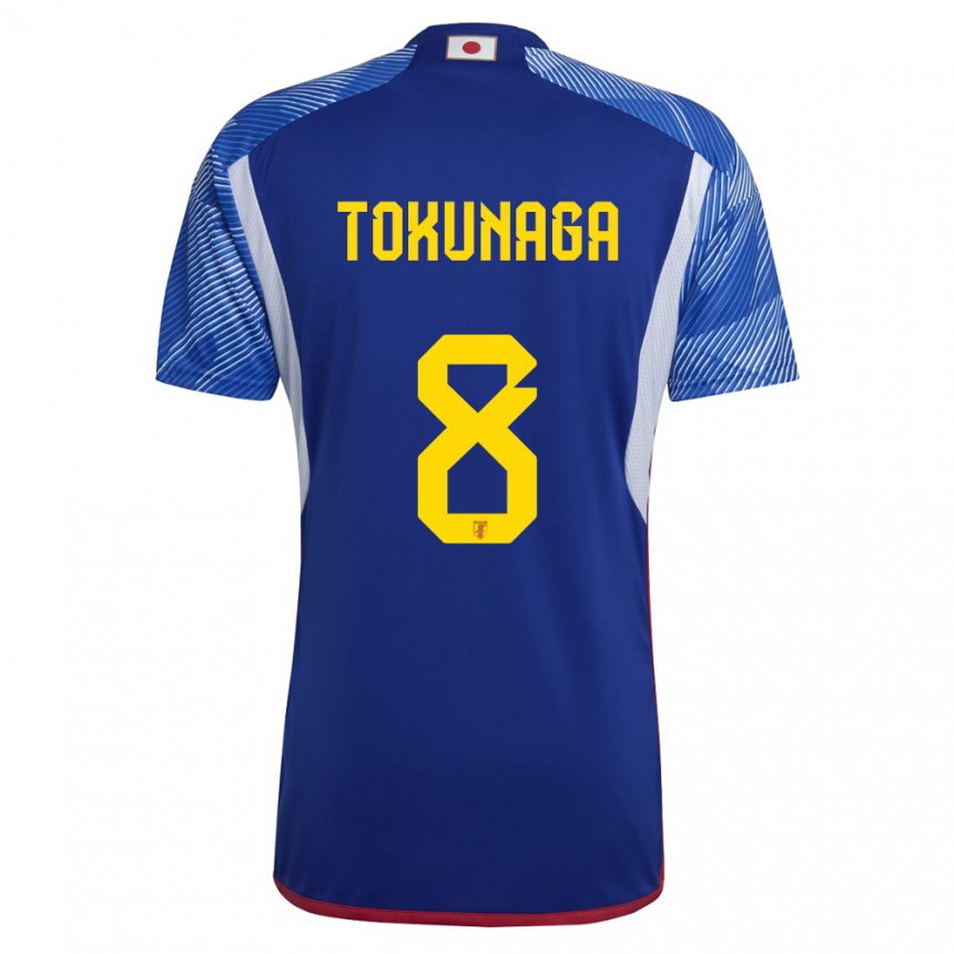 Enfant Maillot Japon Ryo Tokunaga #8 Bleu Royal Tenues Domicile 22-24 T-shirt Suisse
