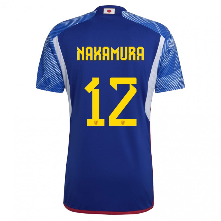 Kinder Japanische Keisuke Nakamura #12 Königsblau Heimtrikot Trikot 22-24 T-shirt Schweiz