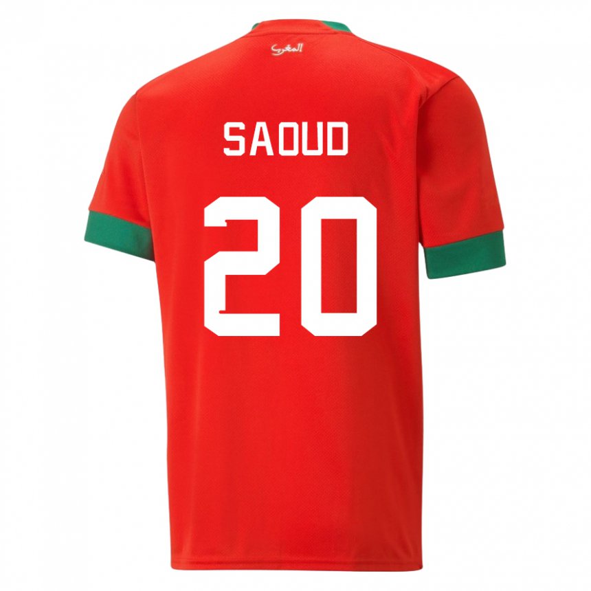 Kinder Marokkanische Imane Saoud #20 Rot Heimtrikot Trikot 22-24 T-shirt Schweiz