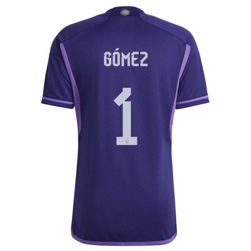 Enfant Maillot Argentine Francisco Gomez #1 Violet Tenues Extérieur 22-24 T-shirt Suisse