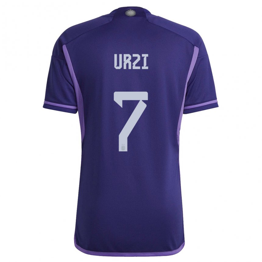 Enfant Maillot Argentine Agustin Urzi #7 Violet Tenues Extérieur 22-24 T-shirt Suisse