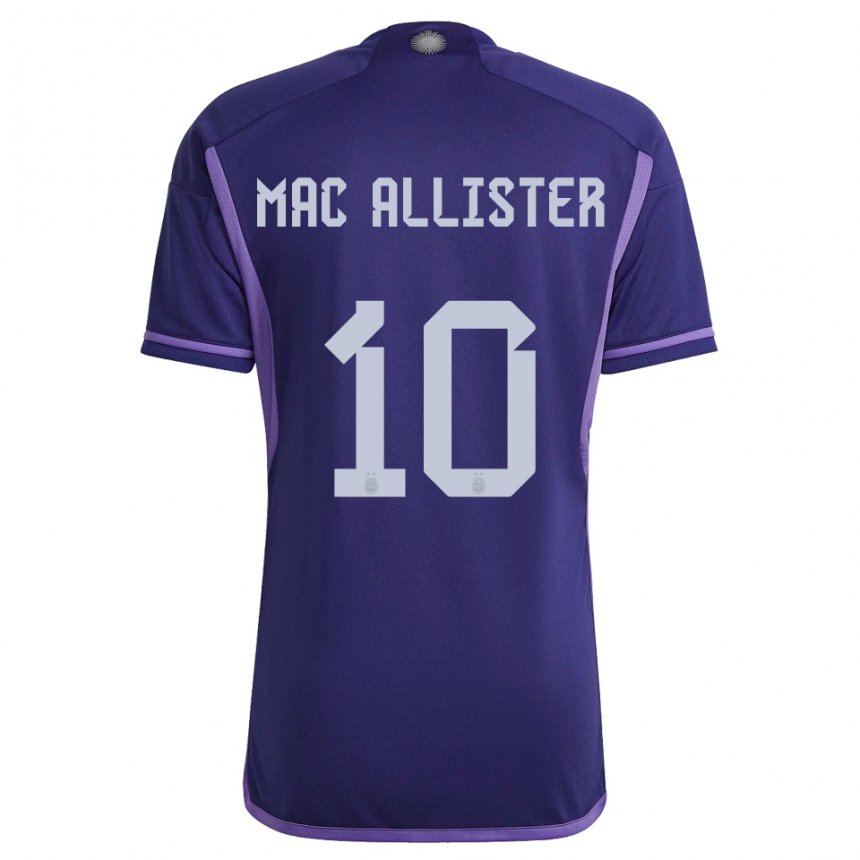Enfant Maillot Argentine Alexis Mac Allister #10 Violet Tenues Extérieur 22-24 T-shirt Suisse