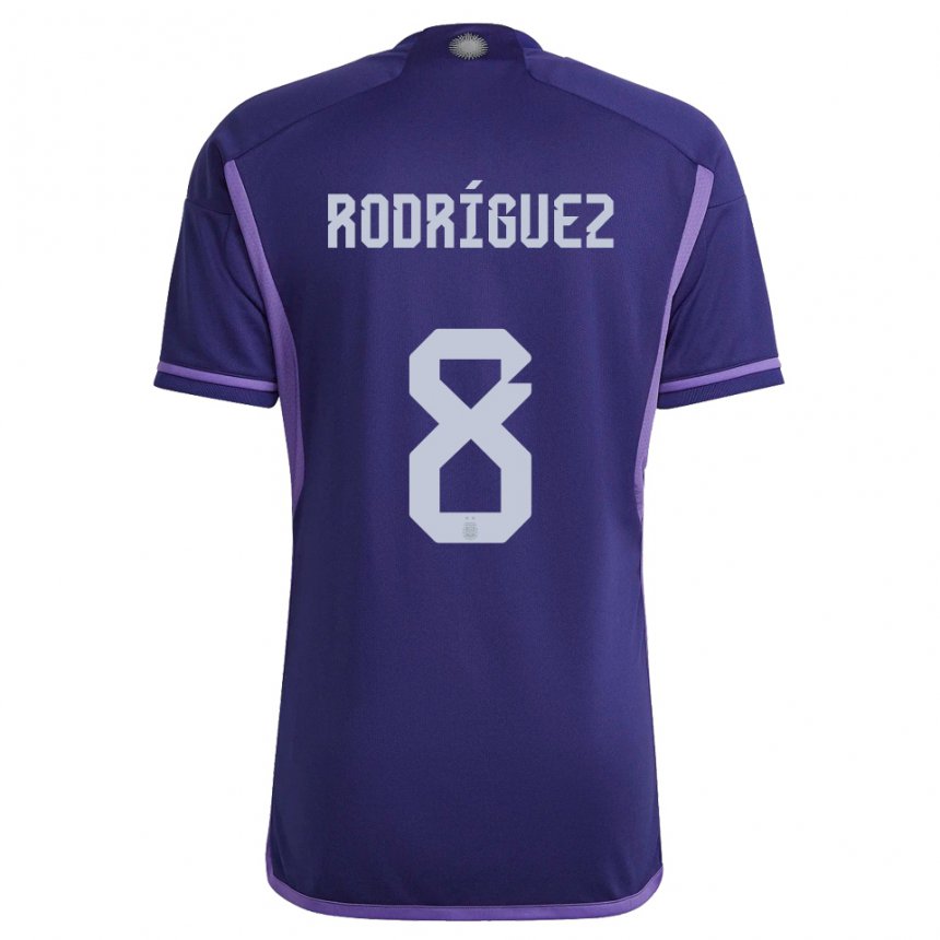 Enfant Maillot Argentine Agustin Rodriguez #8 Violet Tenues Extérieur 22-24 T-shirt Suisse