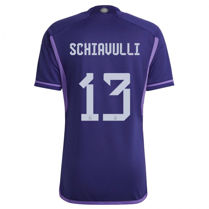 Enfant Maillot Argentine Thiago Schiavulli #13 Violet Tenues Extérieur 22-24 T-shirt Suisse