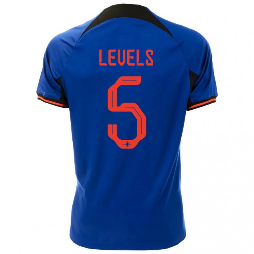 Enfant Maillot Pays-bas Janou Levels #5 Bleu Royal Tenues Extérieur 22-24 T-shirt Suisse