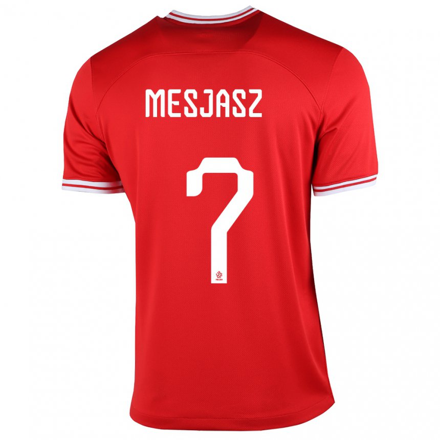 Enfant Maillot Pologne Malgorzata Mesjasz #7 Rouge Tenues Extérieur 22-24 T-shirt Suisse