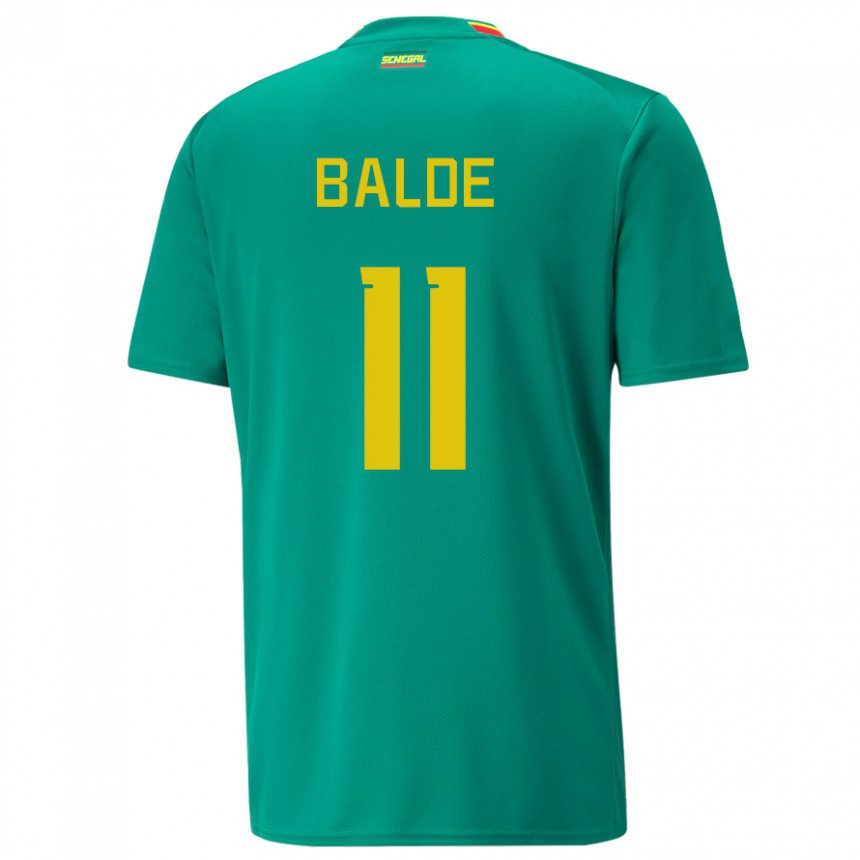 Enfant Maillot Sénégal Haby Balde #11 Vert Tenues Extérieur 22-24 T-shirt Suisse