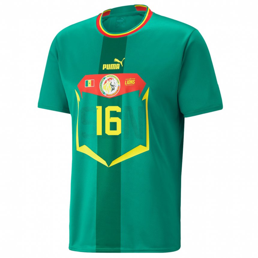 Enfant Maillot Sénégal Ndeye Meissa Diaw #16 Vert Tenues Extérieur 22-24 T-shirt Suisse