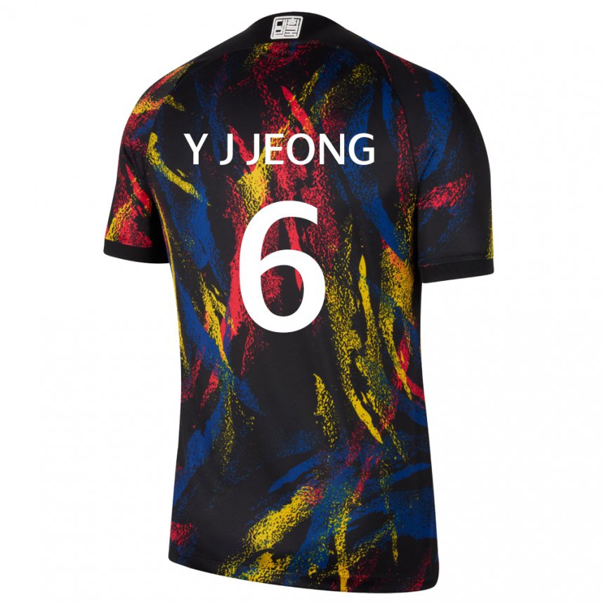 Kinder Südkoreanische Jeong Yu Jin #6 Mehrfarbig Auswärtstrikot Trikot 22-24 T-shirt Schweiz