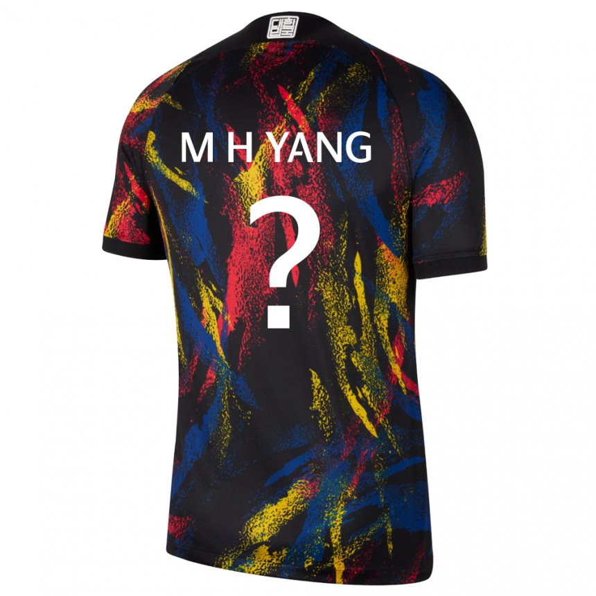 Kinder Südkoreanische Yang Min Hyuk #0 Mehrfarbig Auswärtstrikot Trikot 22-24 T-shirt Schweiz