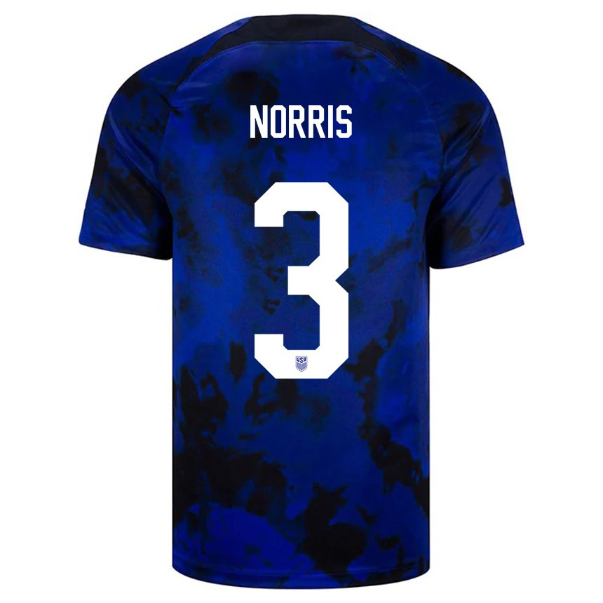 Enfant Maillot États-unis Nolan Norris #3 Bleu Royal Tenues Extérieur 22-24 T-shirt Suisse