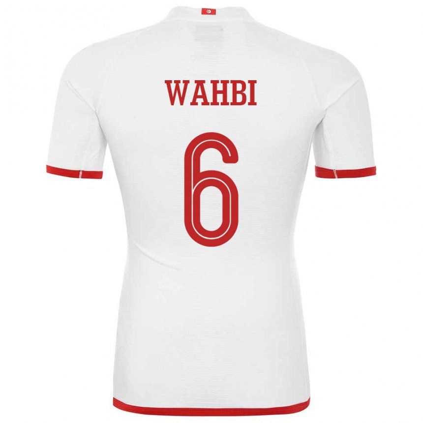 Enfant Maillot Tunisie Gaith Wahbi #6 Blanc Tenues Extérieur 22-24 T-shirt Suisse