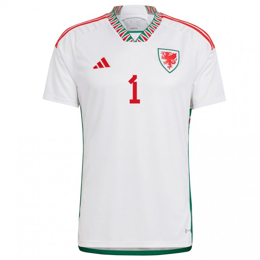 Enfant Maillot Pays De Galles Jo Price #1 Blanc Tenues Extérieur 22-24 T-shirt Suisse