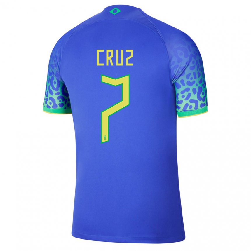 Enfant Maillot Brésil Joao Cruz #7 Bleu Tenues Extérieur 22-24 T-shirt Suisse