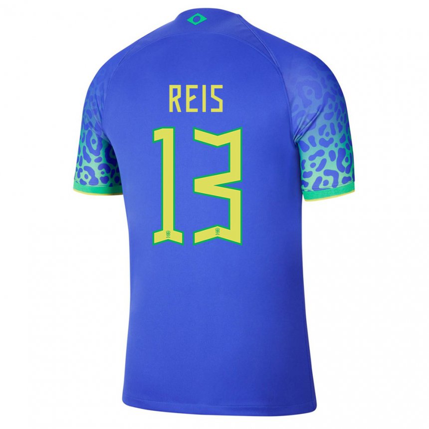 Enfant Maillot Brésil Vitor Reis #13 Bleu Tenues Extérieur 22-24 T-shirt Suisse