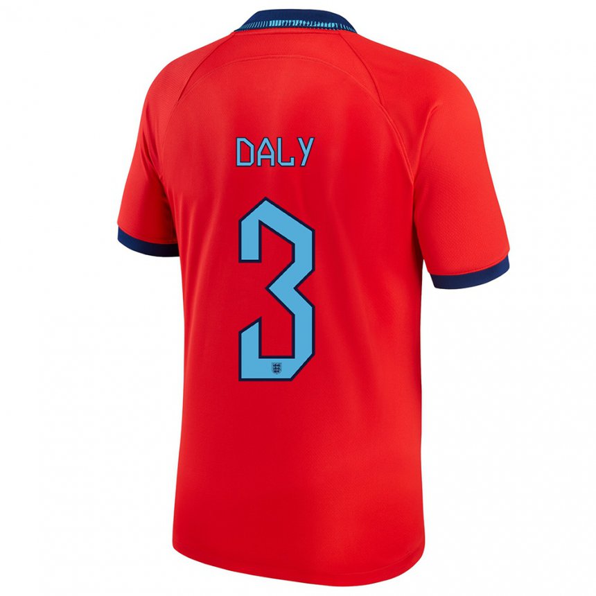 Enfant Maillot Angleterre Rachel Daly #3 Rouge Tenues Extérieur 22-24 T-shirt Suisse