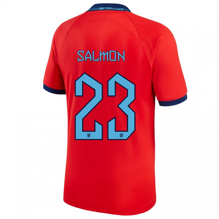 Enfant Maillot Angleterre Ebony Salmon #23 Rouge Tenues Extérieur 22-24 T-shirt Suisse