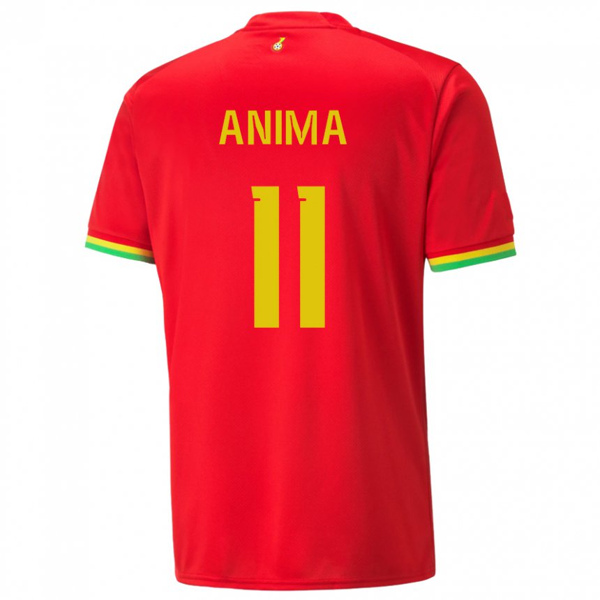 Kinder Ghanaische Naomi Anima #11 Rot Auswärtstrikot Trikot 22-24 T-shirt Schweiz