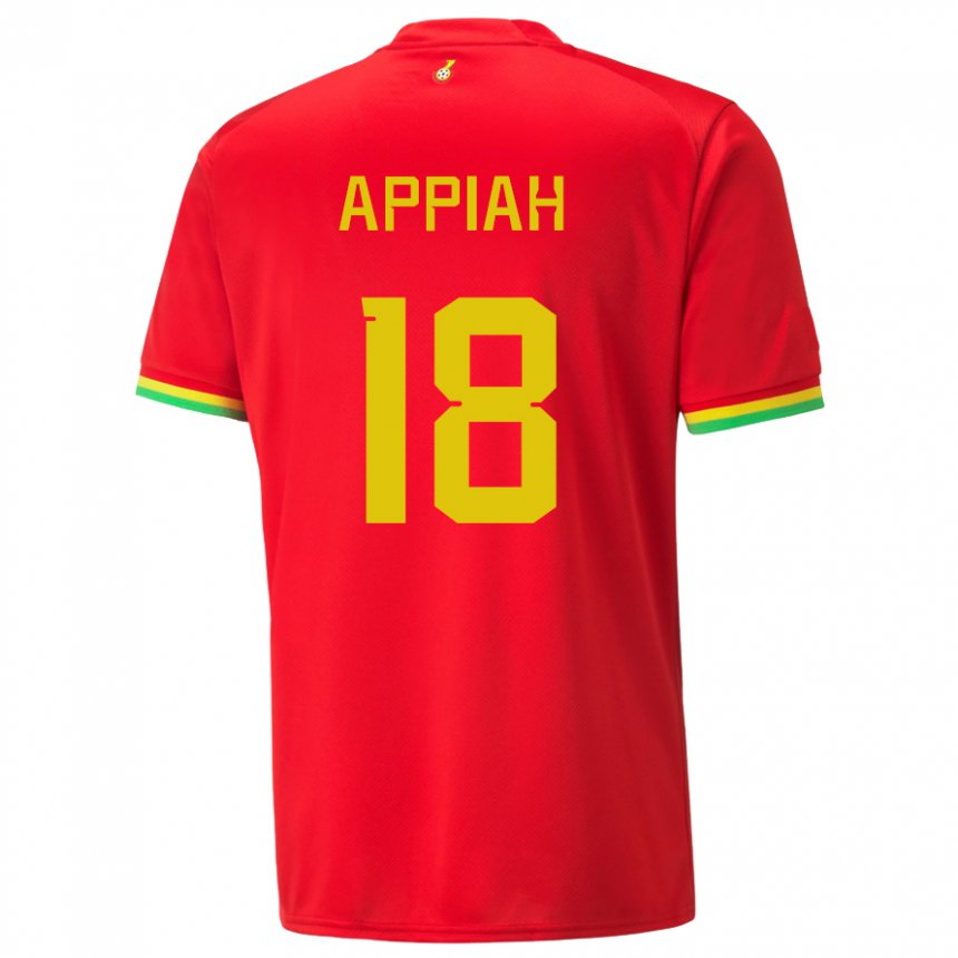 Enfant Maillot Ghana Veronica Appiah #18 Rouge Tenues Extérieur 22-24 T-shirt Suisse
