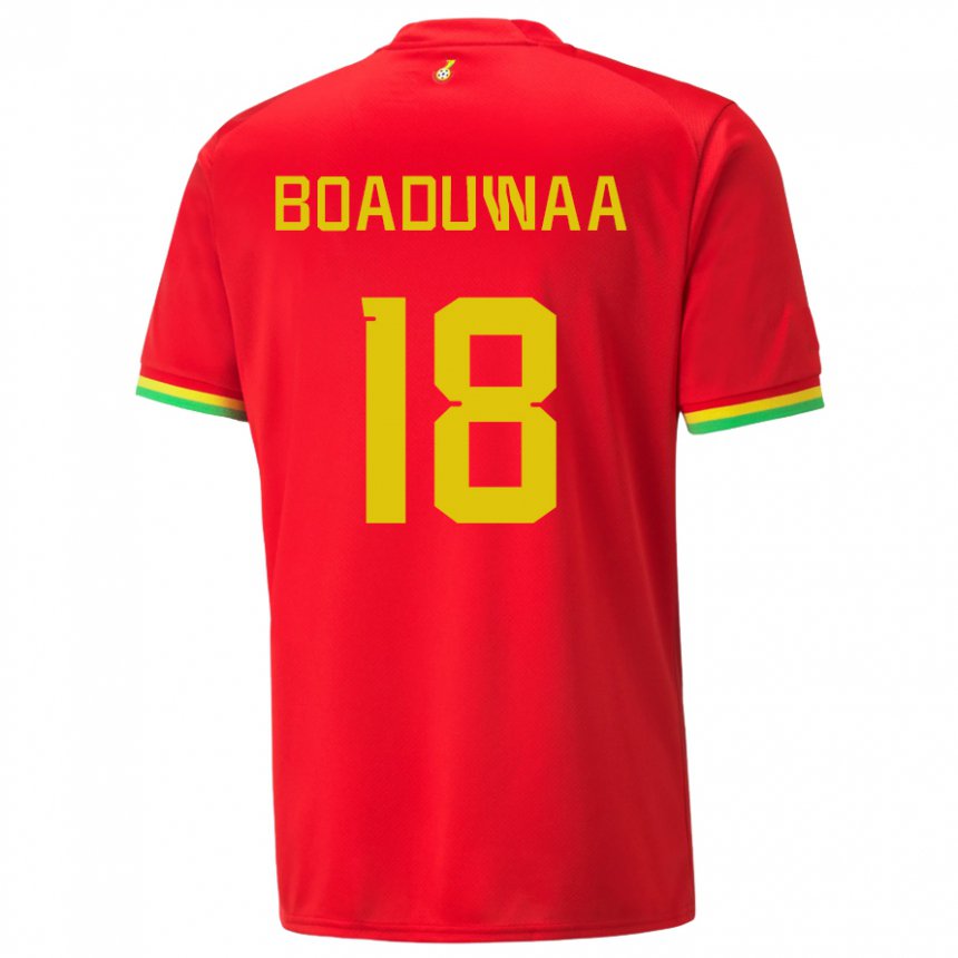 Enfant Maillot Ghana Doris Boaduwaa #18 Rouge Tenues Extérieur 22-24 T-shirt Suisse