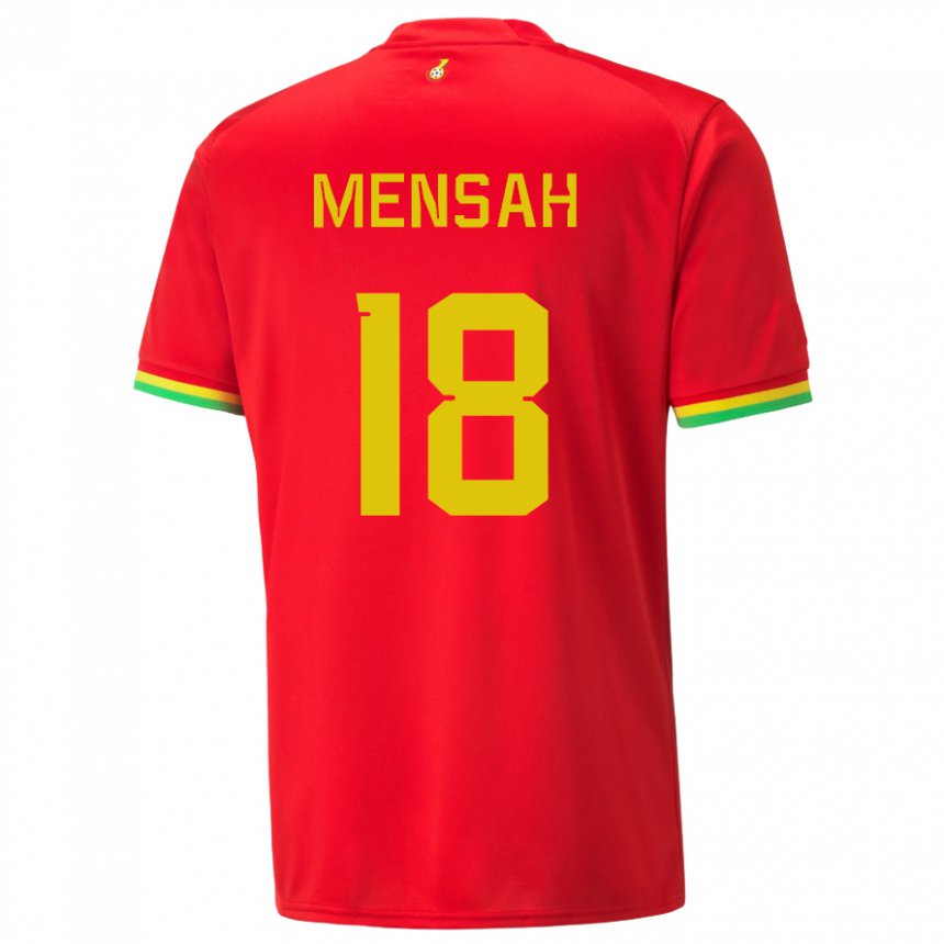 Enfant Maillot Ghana Isaac Mensah #18 Rouge Tenues Extérieur 22-24 T-shirt Suisse