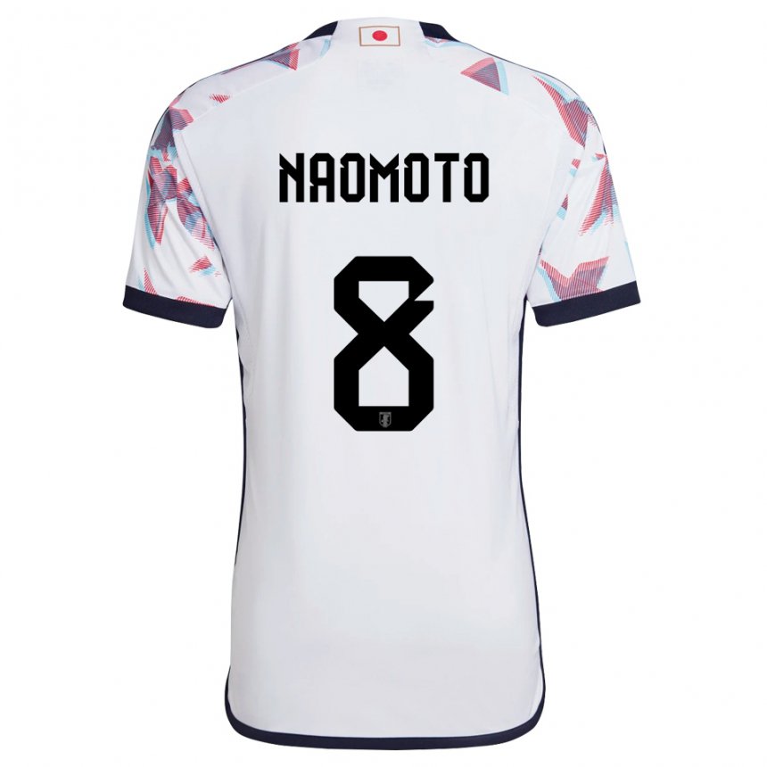 Enfant Maillot Japon Hikaru Naomoto #8 Blanc Tenues Extérieur 22-24 T-shirt Suisse