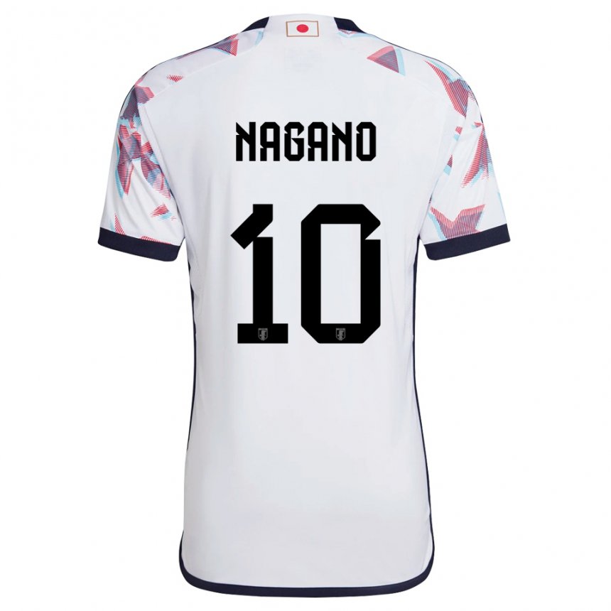 Enfant Maillot Japon Fuka Nagano #10 Blanc Tenues Extérieur 22-24 T-shirt Suisse