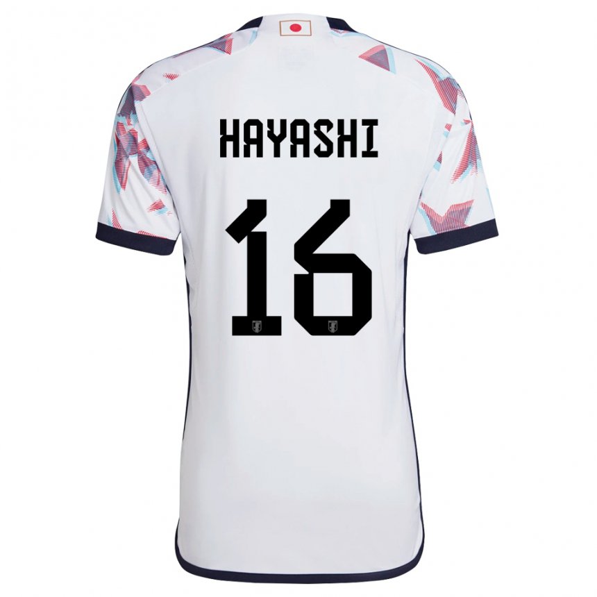 Enfant Maillot Japon Honoka Hayashi #16 Blanc Tenues Extérieur 22-24 T-shirt Suisse