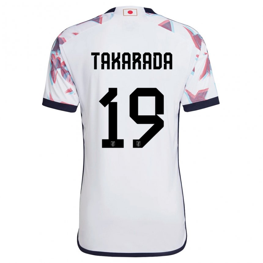 Kinder Japanische Saori Takarada #19 Weiß Auswärtstrikot Trikot 22-24 T-shirt Schweiz