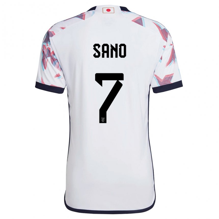 Enfant Maillot Japon Kodai Sano #7 Blanc Tenues Extérieur 22-24 T-shirt Suisse